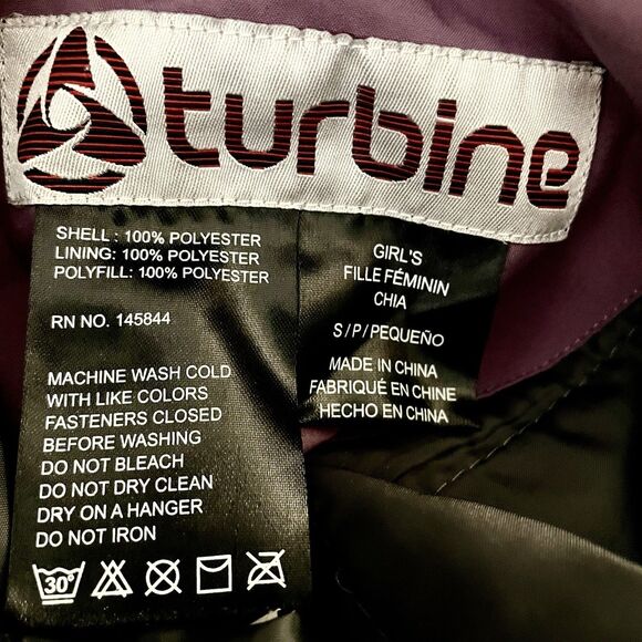 Turbine Ski Snow Pants GIRLS YOUTH Small Plum Winter Insulated Snowboarding - Picture 4 of 16